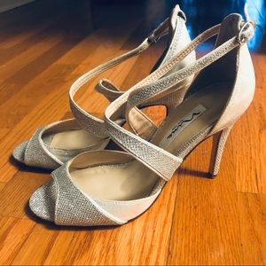 NINA Sparkle Silver Heels